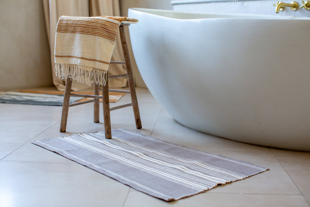 GENALE HANDWOVEN ETHIOPIAN COTTON BATH MAT | BATH