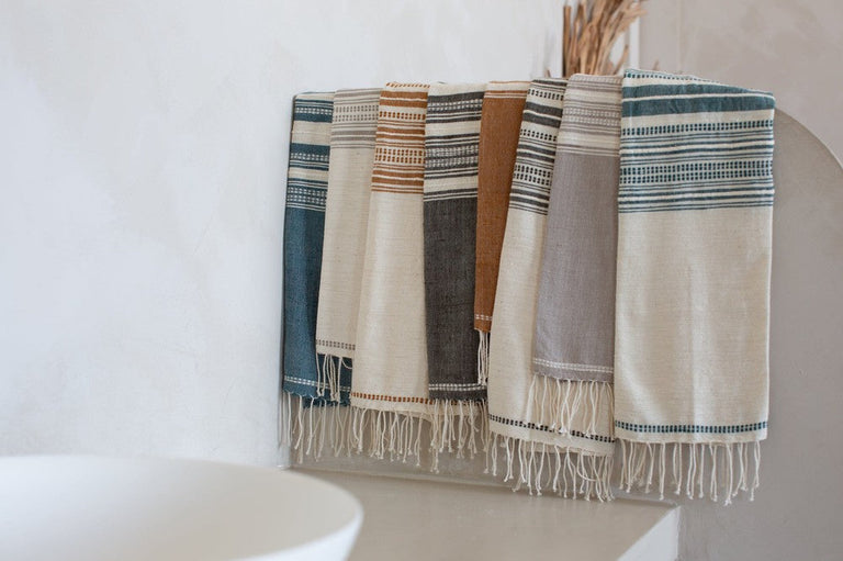 GENALE HANDWOVEN ETHIOPIAN COTTON HAND TOWEL | BATH
