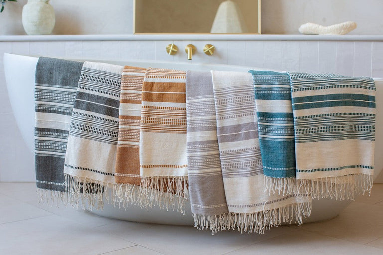 GENALE HANDWOVEN ETHIOPIAN COTTON BATH TOWEL | BATH