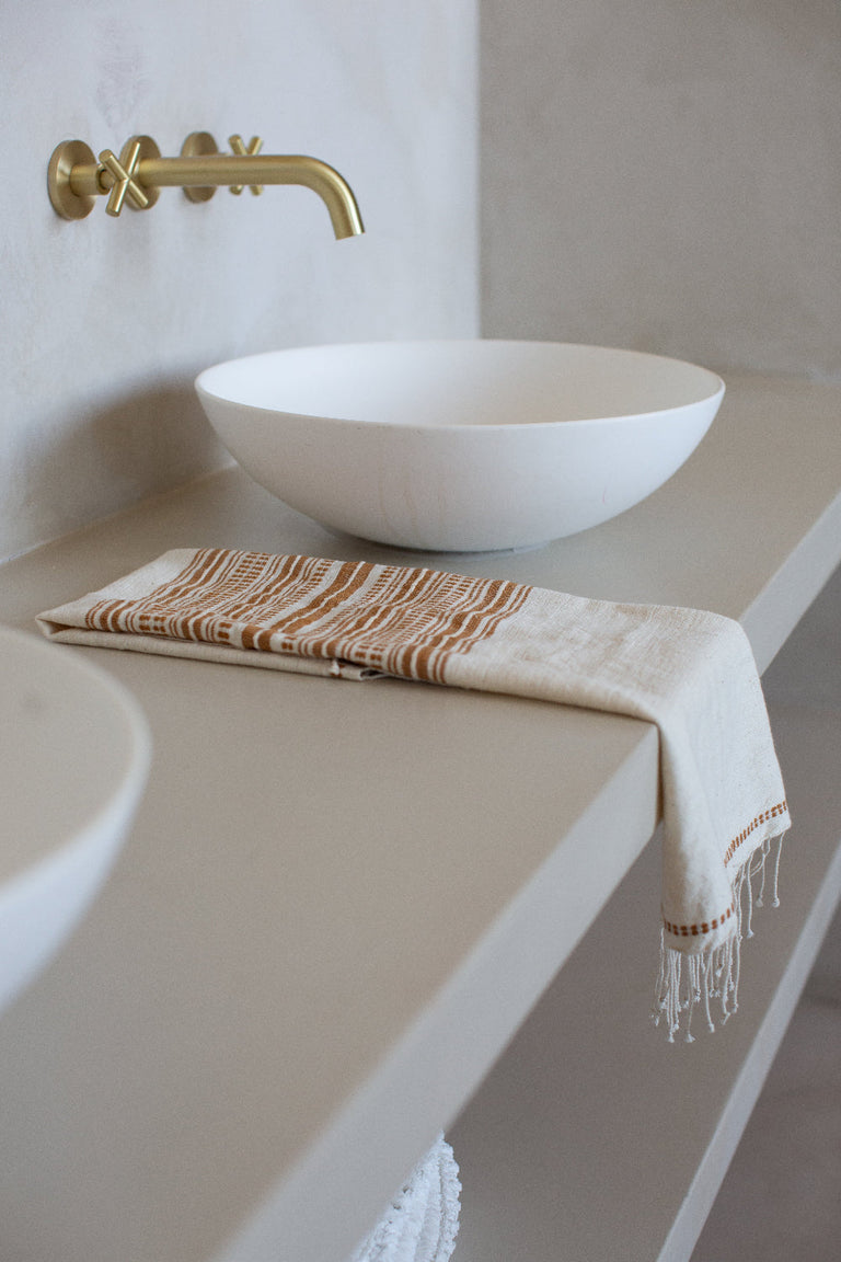 GENALE HANDWOVEN ETHIOPIAN COTTON HAND TOWEL | BATH
