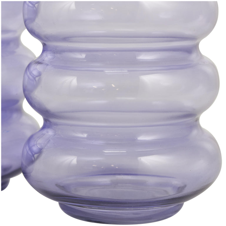 PURPLE GLASS BUBBLE DECORATIVE VASE | VASES