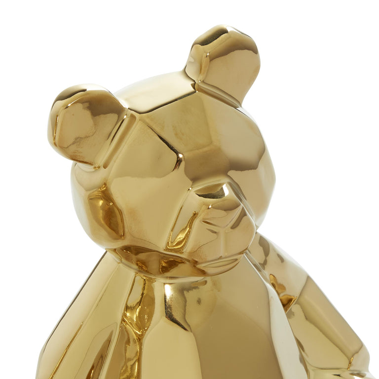 GOLD PORCELAIN BEARS | FIGURINE