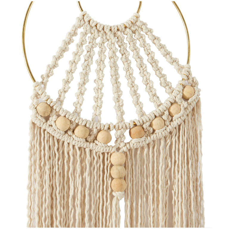 IVORY MACRAME HANGING | WALL DECOR