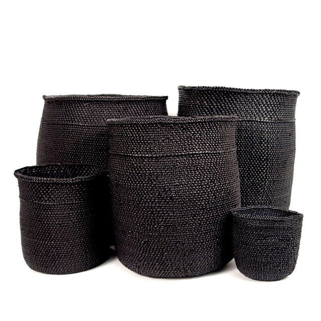Rich Black Iringa Baskets | BASKETS