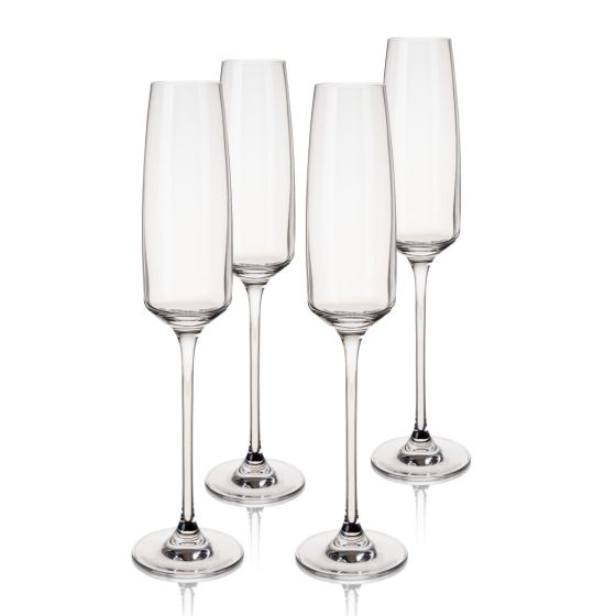 JULIEN CRYSTAL CHAMPAGNE FLUTES | ENTERTAINING