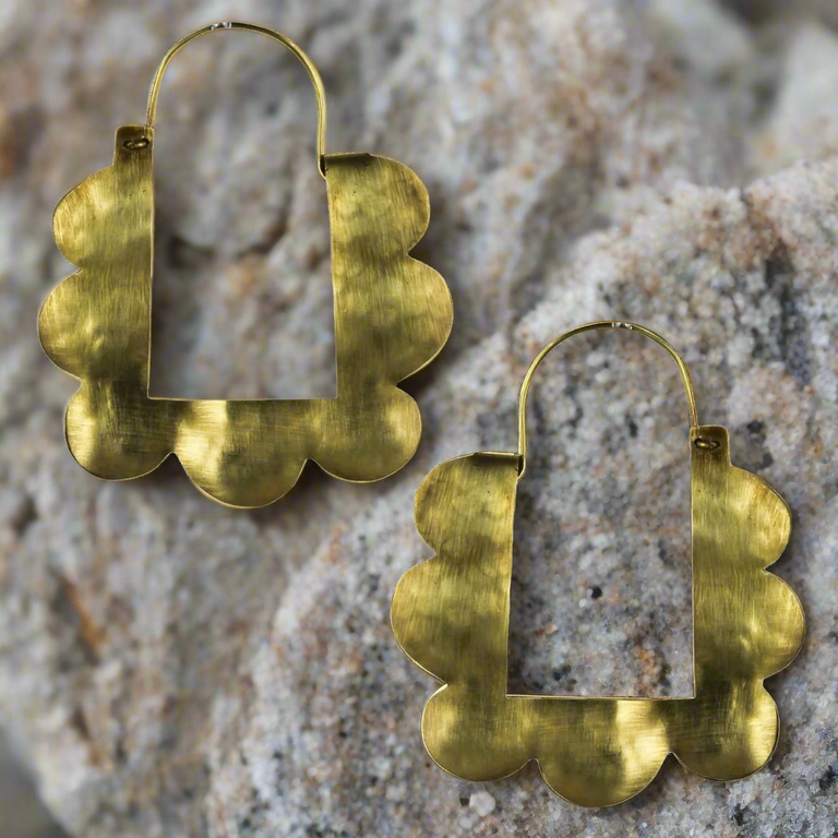 ALBA SCALLOPED EARRING | JEWELRY