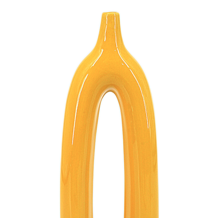 MUSTARD OVAL VASE | VASES