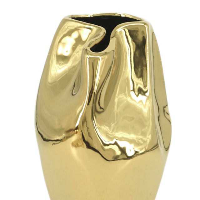 GOLD ABSTRACT VASE | VASES