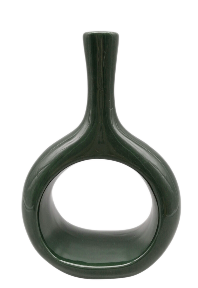 JADE CURVED OPEN CUT OUT VASE | VASES