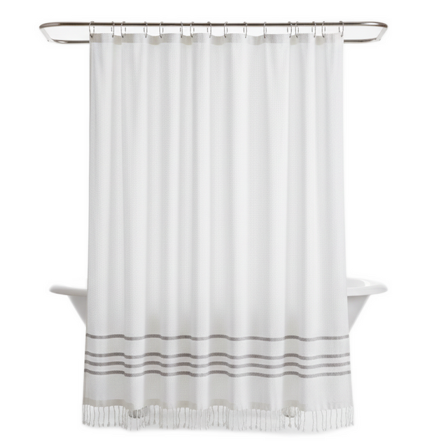 MEDITERRANEAN ORGANIC SHOWER CURTAIN | BATH