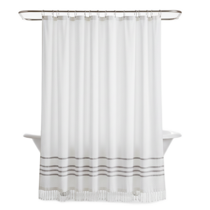 MEDITERRANEAN ORGANIC SHOWER CURTAIN