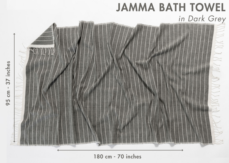 JAMMA HANDWOVEN ETHIOPIAN COTTON BATH TOWEL | BATH