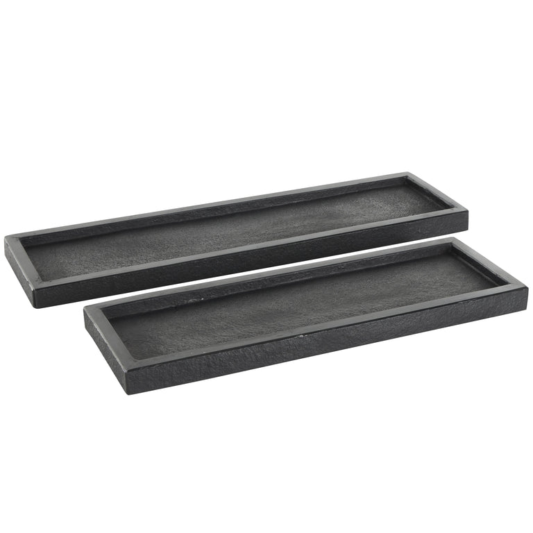 BLACK MARBLE SLIM TRAYS | OBJECTS