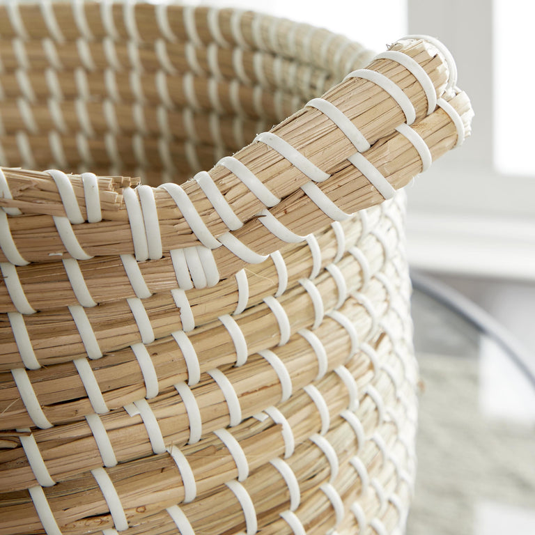 WHITE SEAGRASS BASKETS | BASKETS