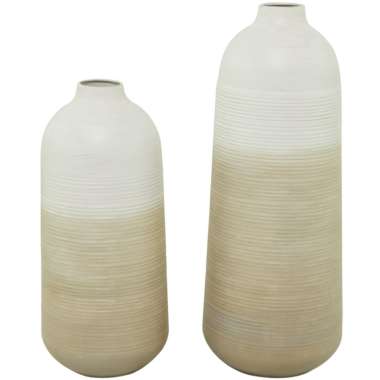 SAND OMBRE METAL VASES | VASES