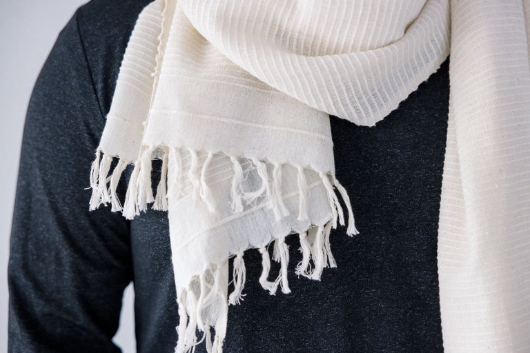 JUDITH HANDWOVEN ETHIOPIAN COTTON SHAWL | APPAREL