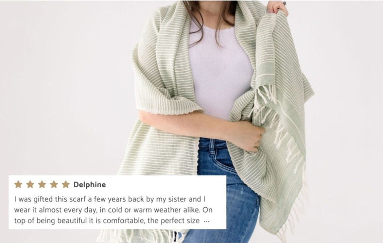 JUDITH HANDWOVEN ETHIOPIAN COTTON SHAWL | APPAREL