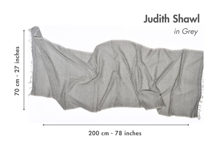 JUDITH HANDWOVEN ETHIOPIAN COTTON SHAWL | APPAREL