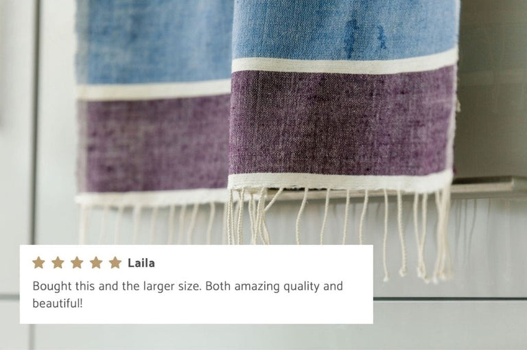 KALAM HANDWOVEN ETHIOPIAN COTTON HAND TOWEL | KITCHEN