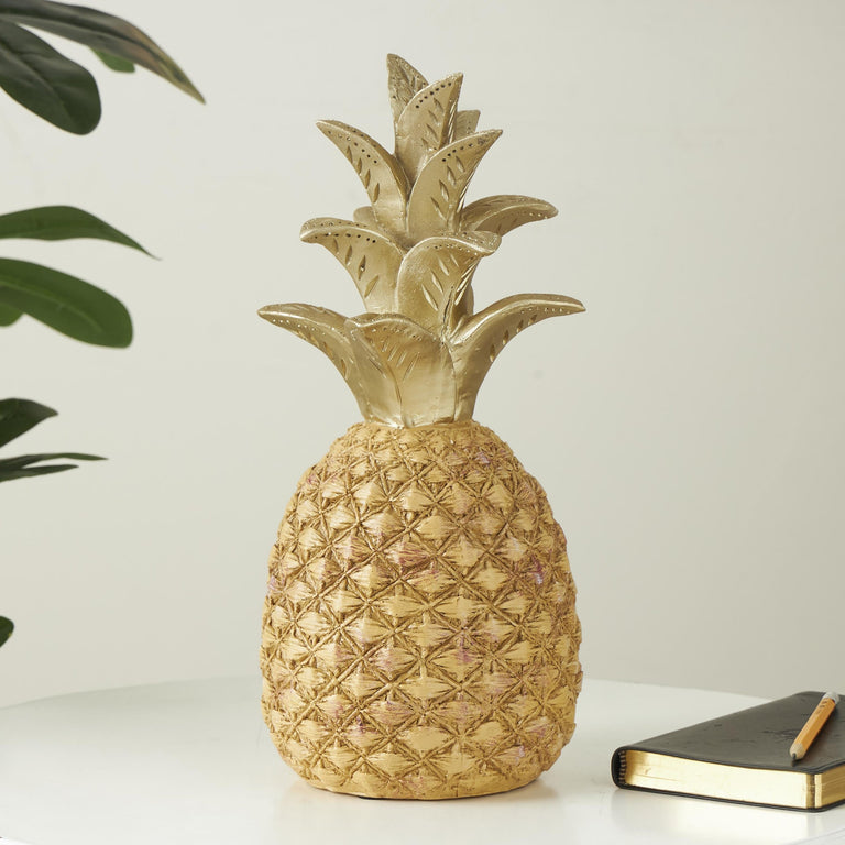 GOLDEN RESIN PINEAPPLE | OBJECTS