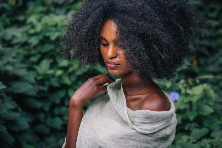 MARIAM HANDWOVEN LINEN SCARF | APPAREL