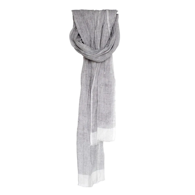 MARIAM HANDWOVEN LINEN SCARF | APPAREL