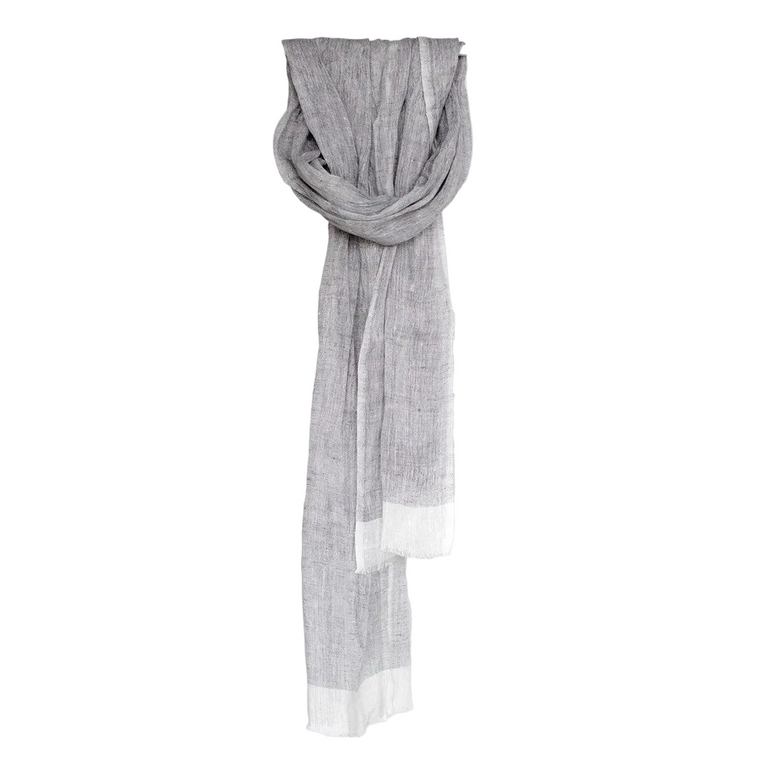 MARIAM HANDWOVEN LINEN SCARF | APPAREL