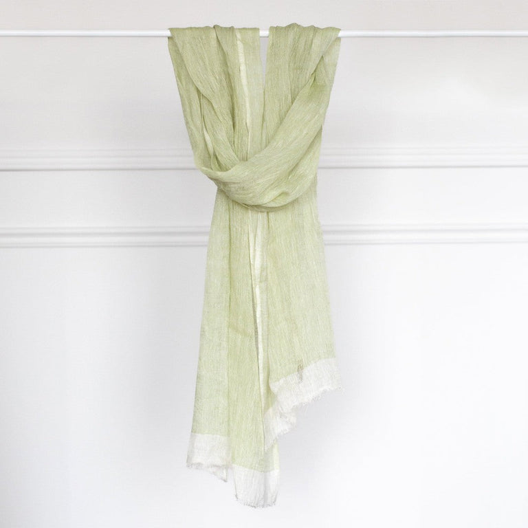 MARIAM HANDWOVEN LINEN SCARF | APPAREL