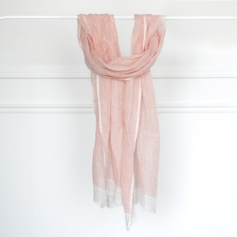 MARIAM HANDWOVEN LINEN SCARF | APPAREL