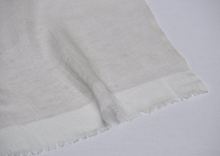 MARIAM HANDWOVEN LINEN SCARF | APPAREL