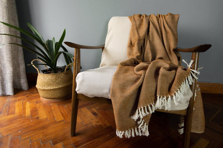 MECHOT HANDWOVEN ETHIOPIAN COTTON THROW BLANKET | THROWS