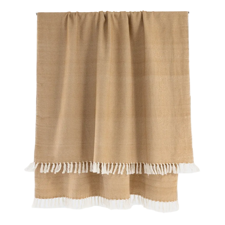 MECHOT HANDWOVEN ETHIOPIAN COTTON THROW BLANKET | THROWS