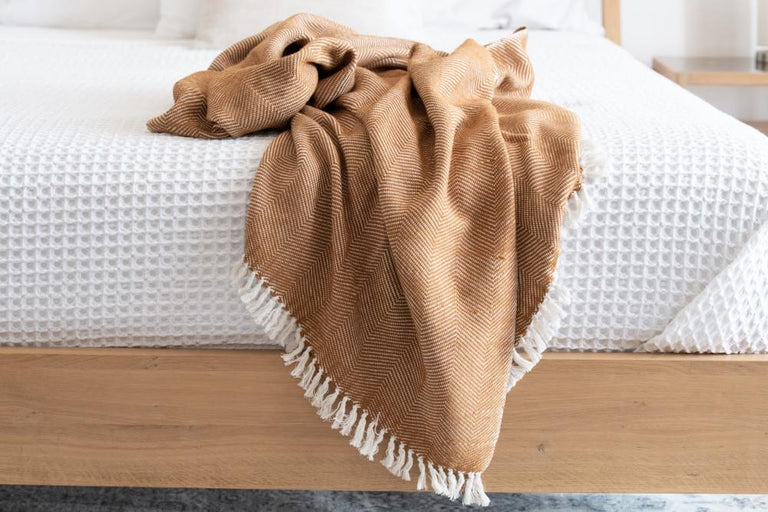 MECHOT HANDWOVEN ETHIOPIAN COTTON THROW BLANKET | THROWS