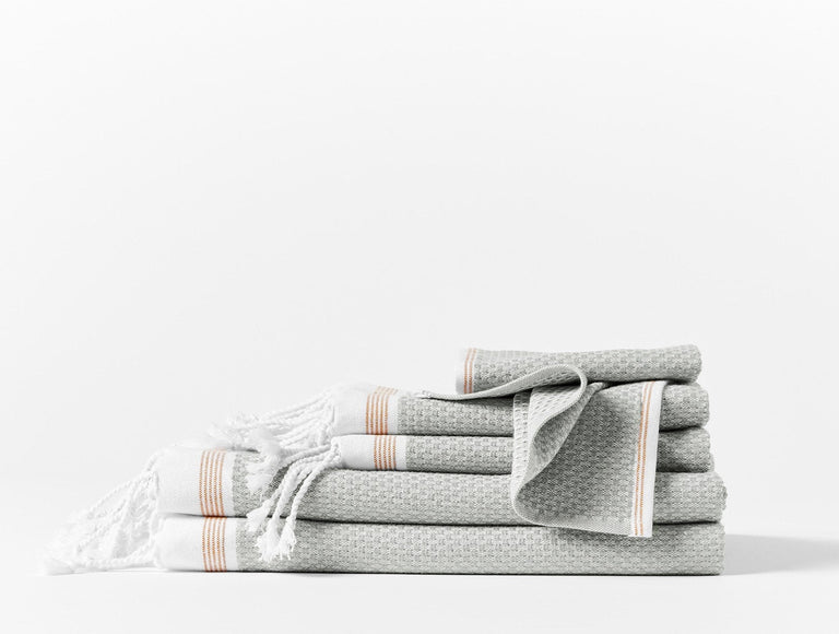 MEDITERRANEAN ORGANIC TOWELS - SET OF 6 | BEDDING