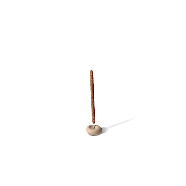 Mini Beige Ceramic Pebble Incense Holder