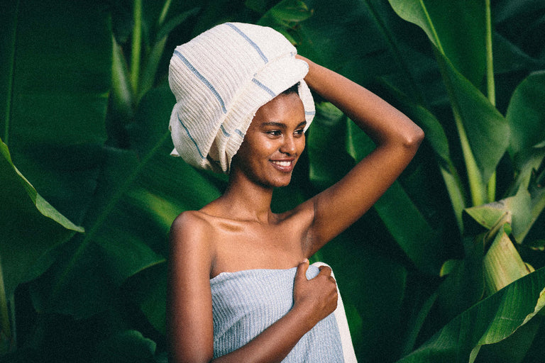 WARI HANDWOVEN ETHIOPIAN COTTON WAFFLE BATH TOWEL | BATH