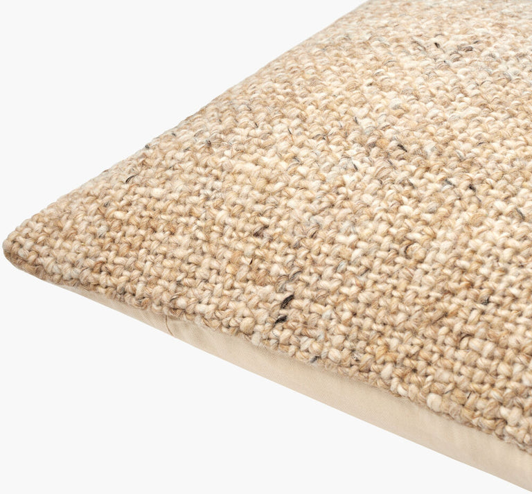 MURPHY NATURALLY WOVEN WOOL THROW PILLOW