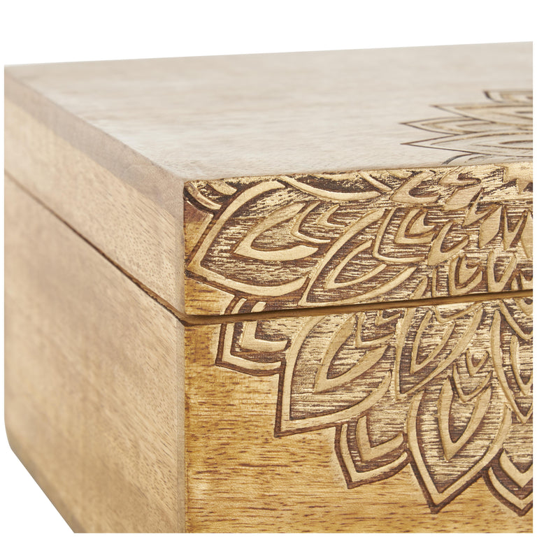 MANGO WOOD MANDALA  BOXES | STORAGE