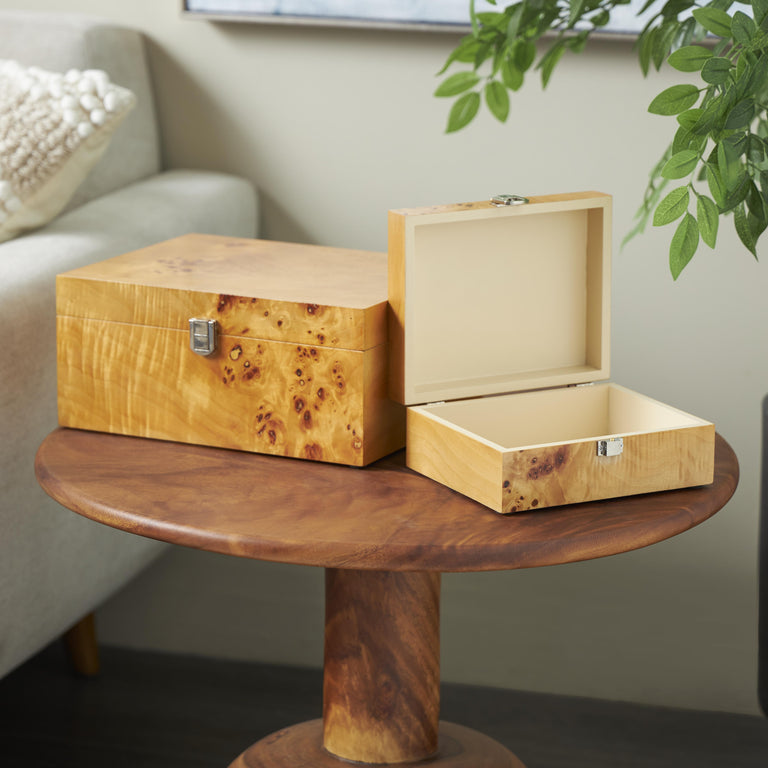 BURLED WOOD BOXES | STORAGE