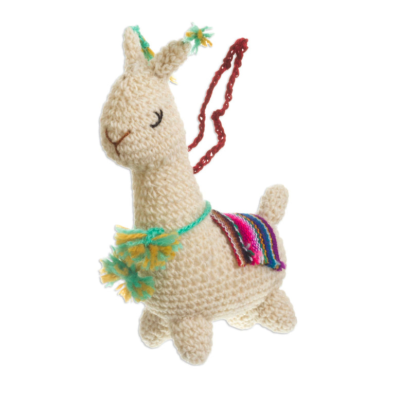 CROCHETED WOOL LITTLE LLAMAS (PERU)