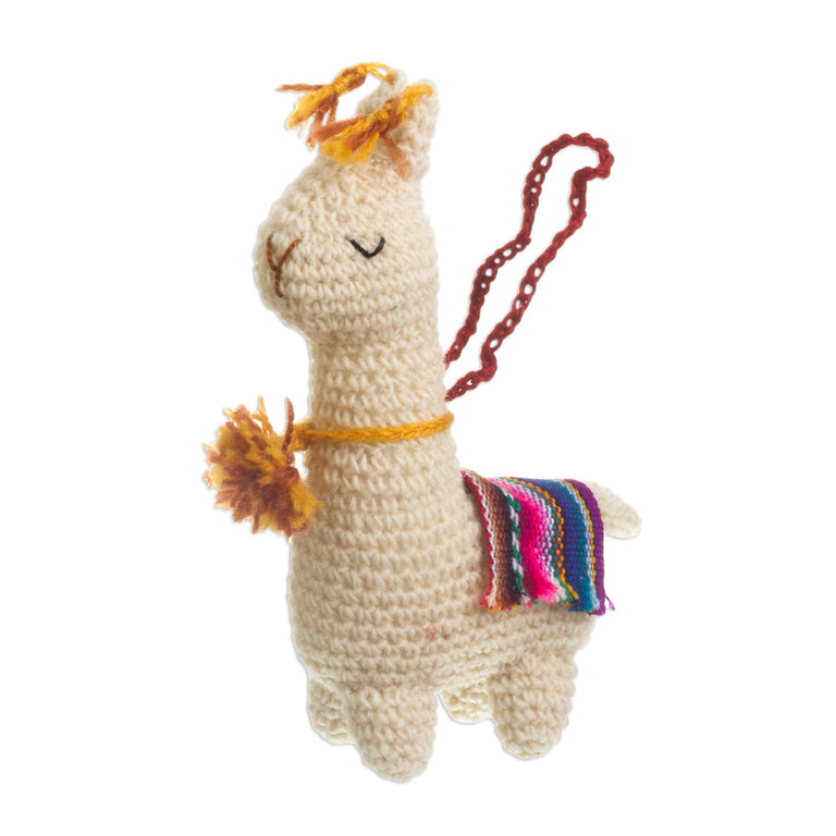 CROCHETED WOOL LITTLE LLAMAS (PERU)