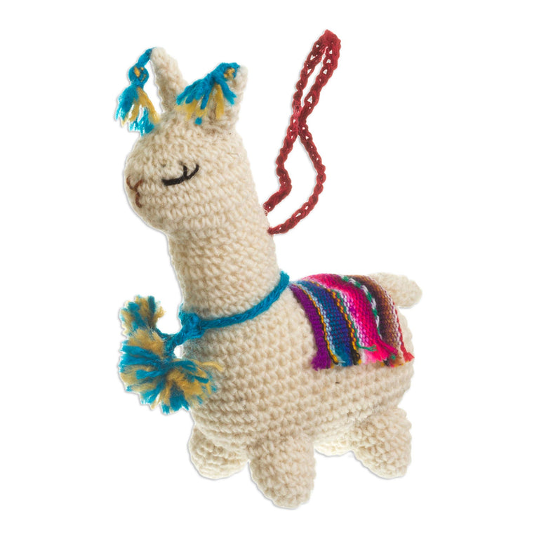 CROCHETED WOOL LITTLE LLAMAS (PERU)