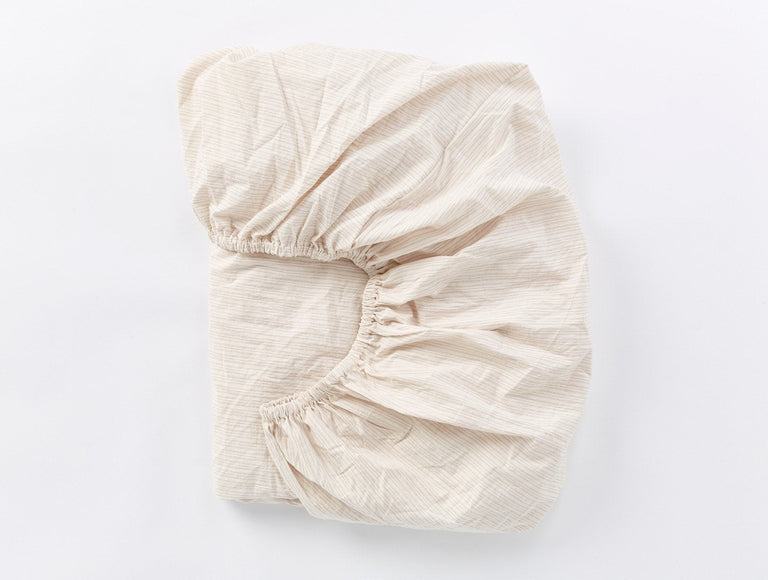 ORGANIC CRINKLED PERCALE FITTED SHEET