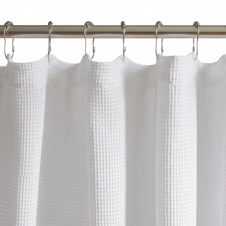 ORGANIC WAFFLE SHOWER CURTAIN | BATH