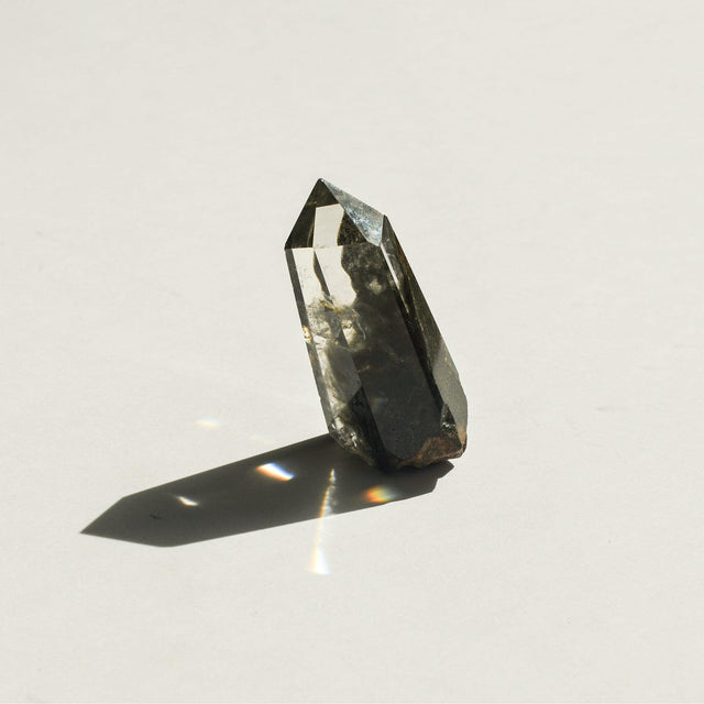Hematite Phantom Quartz Crystal Tower | Tall