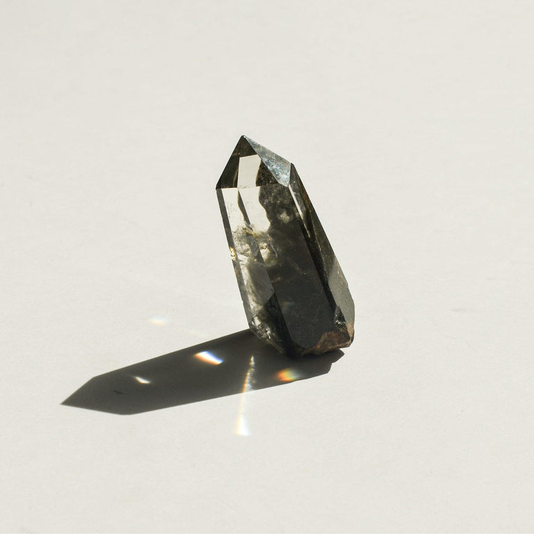Hematite Phantom Quartz Crystal Tower | Tall