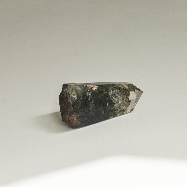 Hematite Phantom Quartz Crystal Tower | Tall