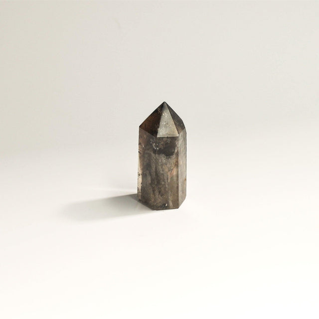 Hematite Phantom Quartz Crystal Tower | Short