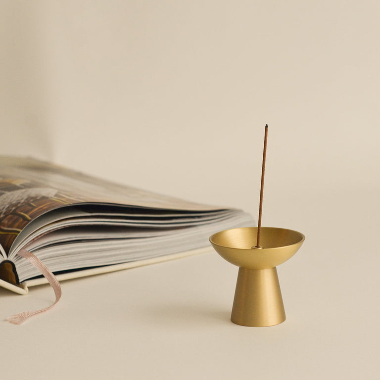 Conical Brass Ash Catcher Incense Holder