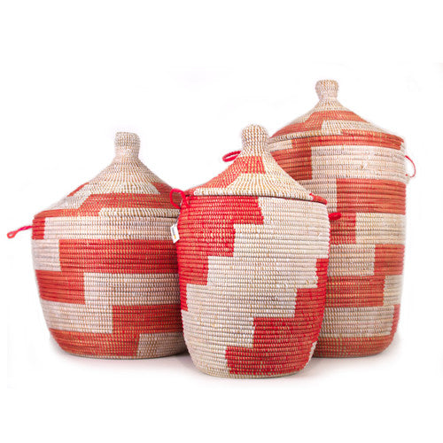 Large Storage Basket - Red Stripe | BASKETS